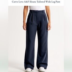A&F Sloane Tailored Wide Leg Pant
